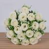 Bride Bouquet Artificial Rose Bouquet DIY Craft Decorative Artificial Rose  Wedding Decorations