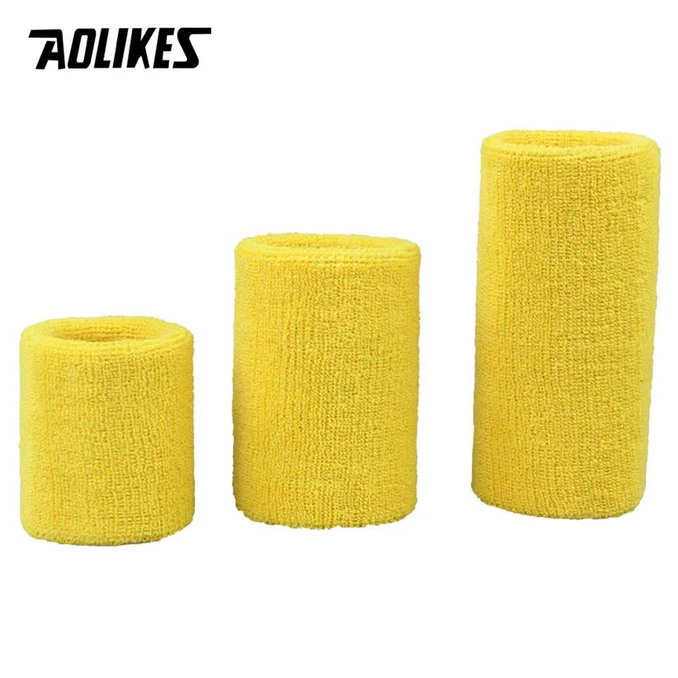 Aolikes 1Pcs Wrist Brace Support Wrap Tennis Wristband Sport Sweatband For Gym Basketball Volleyball Hand Sweat Band Polsband