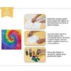 Ensemble 6 Couleurs Sac 10g Poudre Tie Dye pour Tissu Pigment Multifonctionnel Colorant Alimentaire Gratuit Teinture Tissu DIY Fait Main