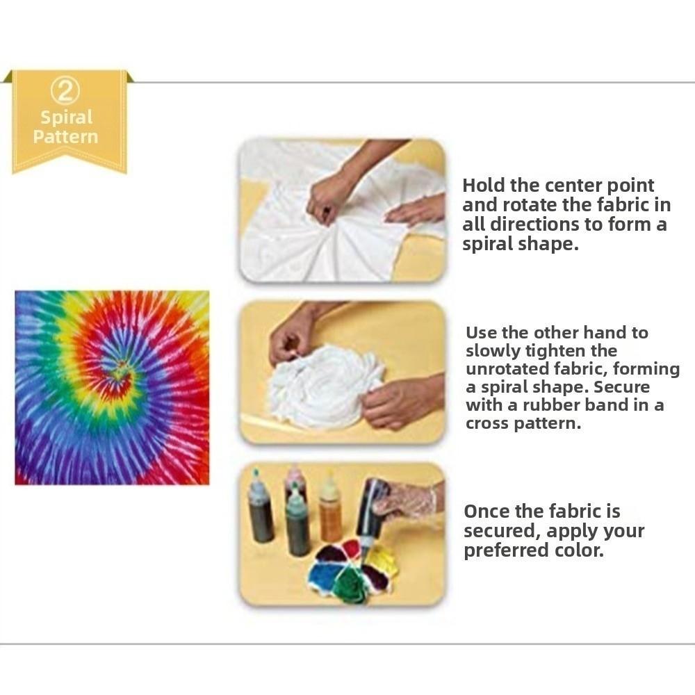 6 Color Set 10g Bag Fabric Tie Dye Powder Multifunctional Pigment Free Cooking Color Fabric Dye DIY Handmade