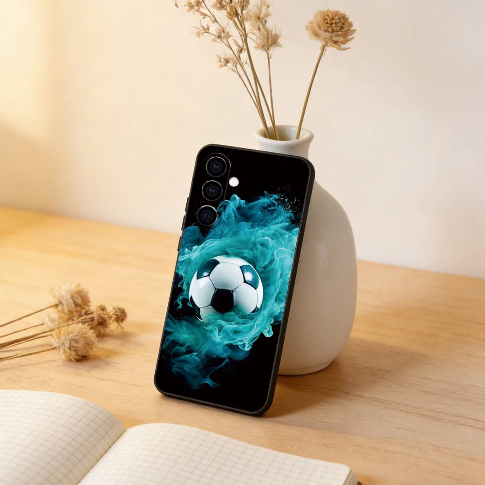 

Soccer Ball Phone Case For Samsung Galaxy A73,A72,A71,A70,A53,A52,A51,Others Soft Black Cover Samsung a22 4g