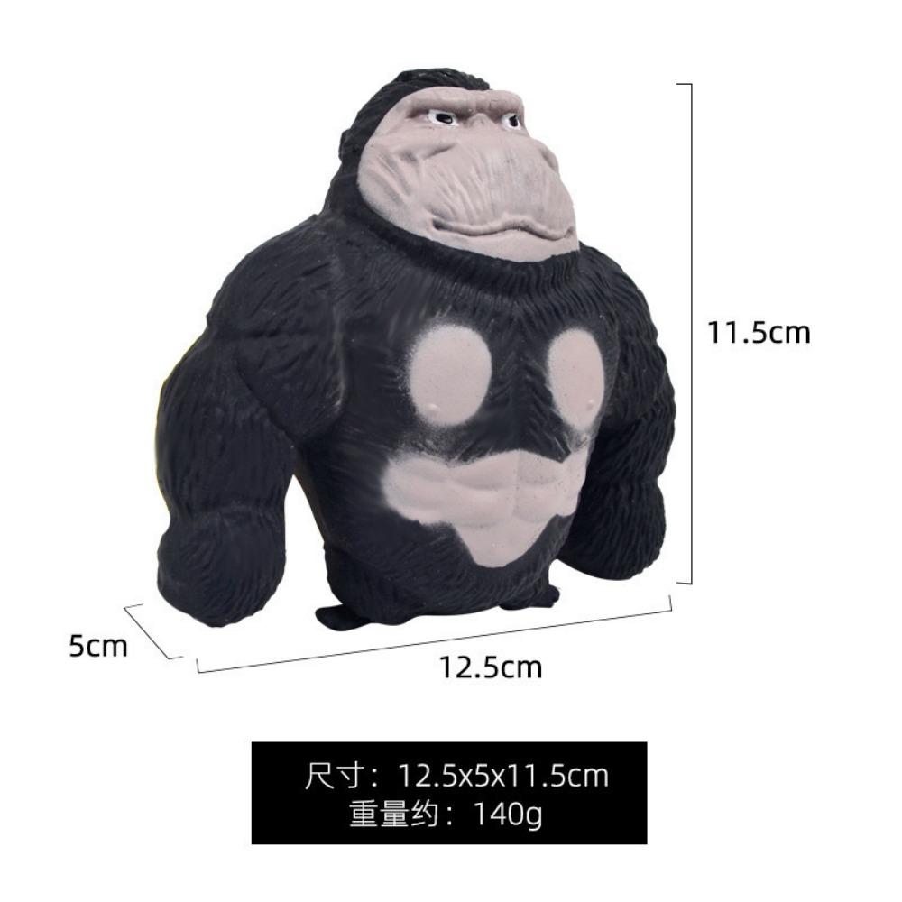 Stretchable TPR Gorilla Sand Fidget Toy - Realistic Animal Stress Relief Squeeze Toy for Sensory Play