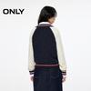 ONLY Women's College Style Color Block Wool Blend Cardigan