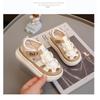 Boys Baotou Sandals Sneakers Summer Hollow Sandals 0-2 Toddler Shoes 1-6 Anti-kick and anti-collision Korean version of beach shoes