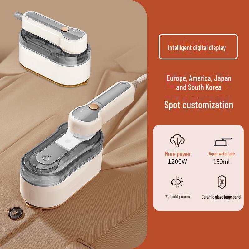 

Портативный ручной отпариватель-утюг: Мини электрическая гладильная машина для одежды US/JP 100-120V серый