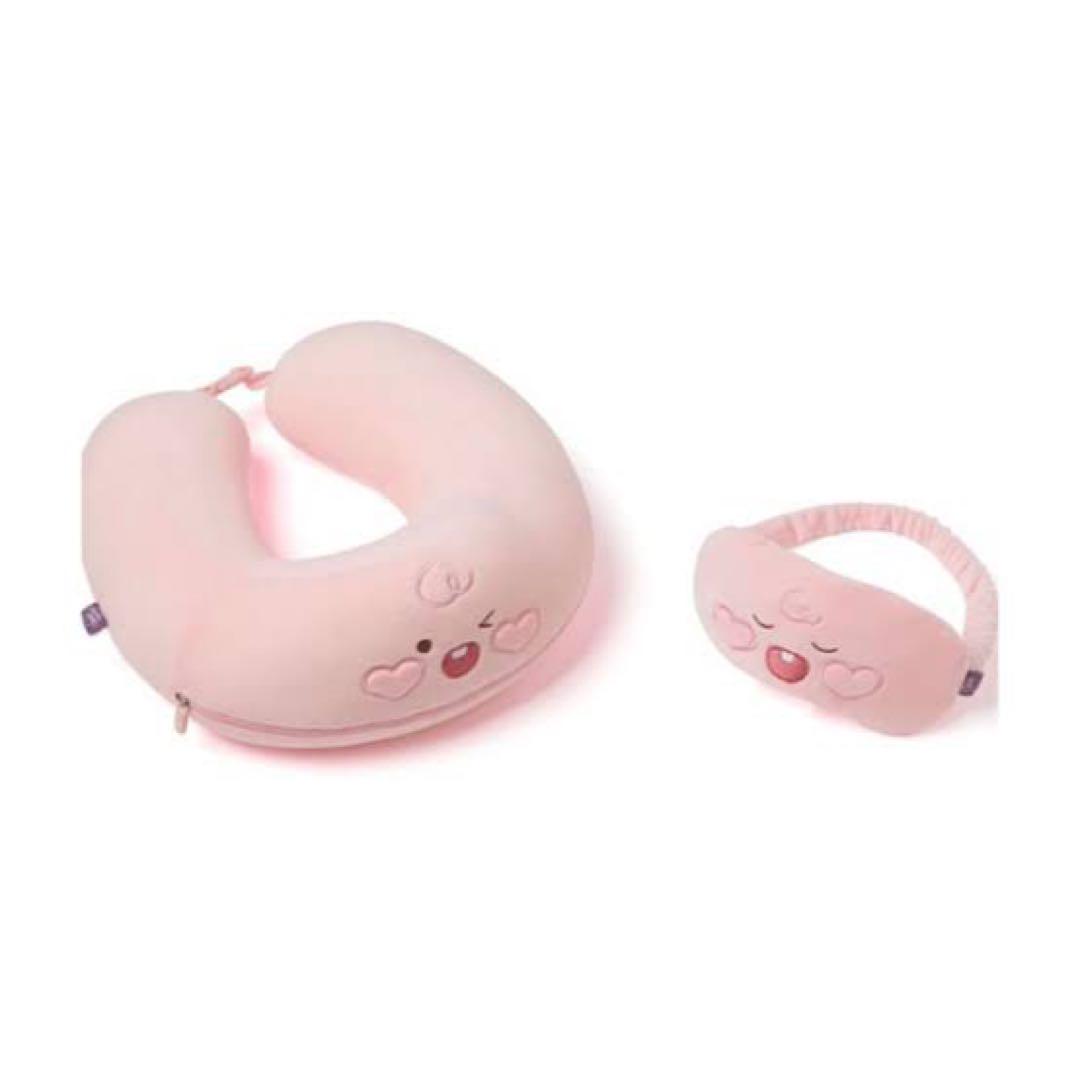 

[USED] TWICE neck pillow eye mask Kakao Friends