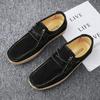 Men's Casual Leather Pig Skin Breathable Snail Shoes 2024 New Male Comfortable Outdoor Walking Shoe Classic Loafers Men Sneakers