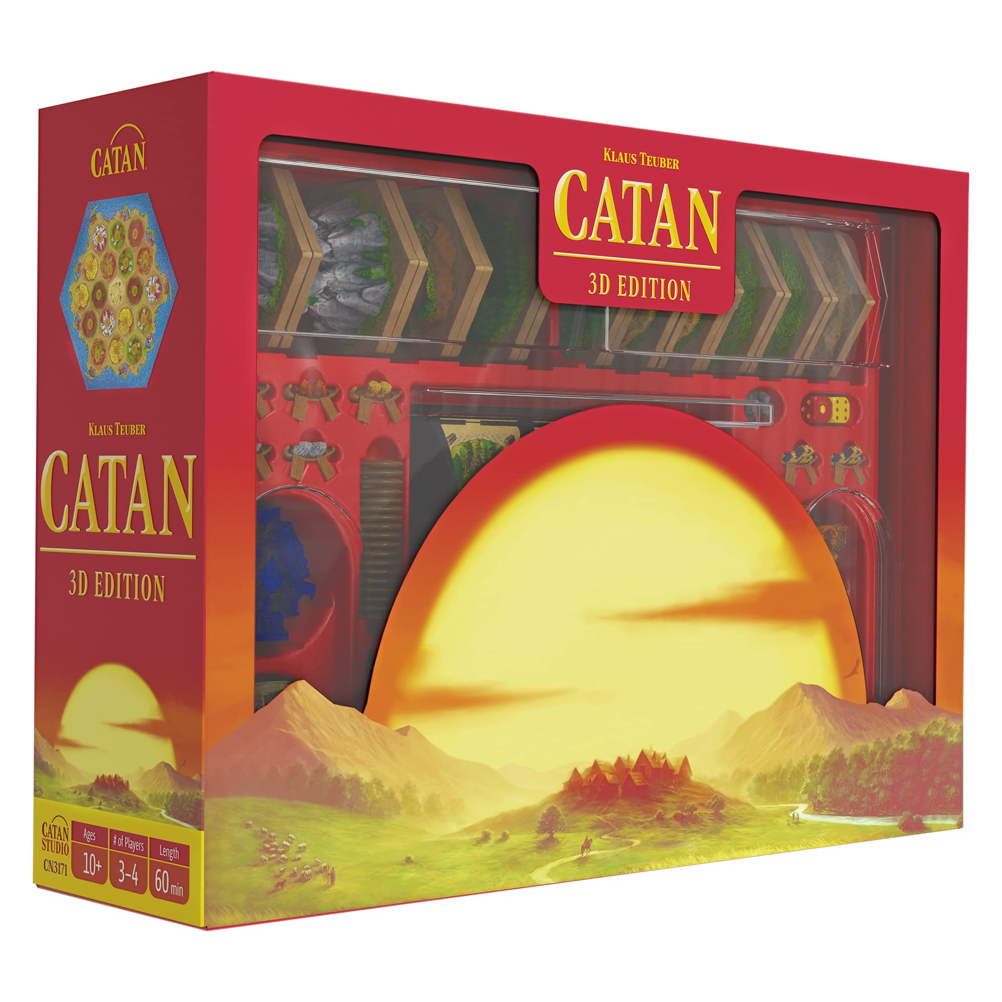 

CATAN 3D Edition Настольная игра Стратегическая игра Семейная игра для подростков и взрослых Возраст Игроки Среднее время игры Минуты От Catan Studio 12+ 3-4