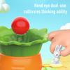 Carrot Balance Tower Toy with Mini Rabbit Logic Thinking Focus Training Kids Interactive Balance Board Game Toddlers Educational Balance Toy