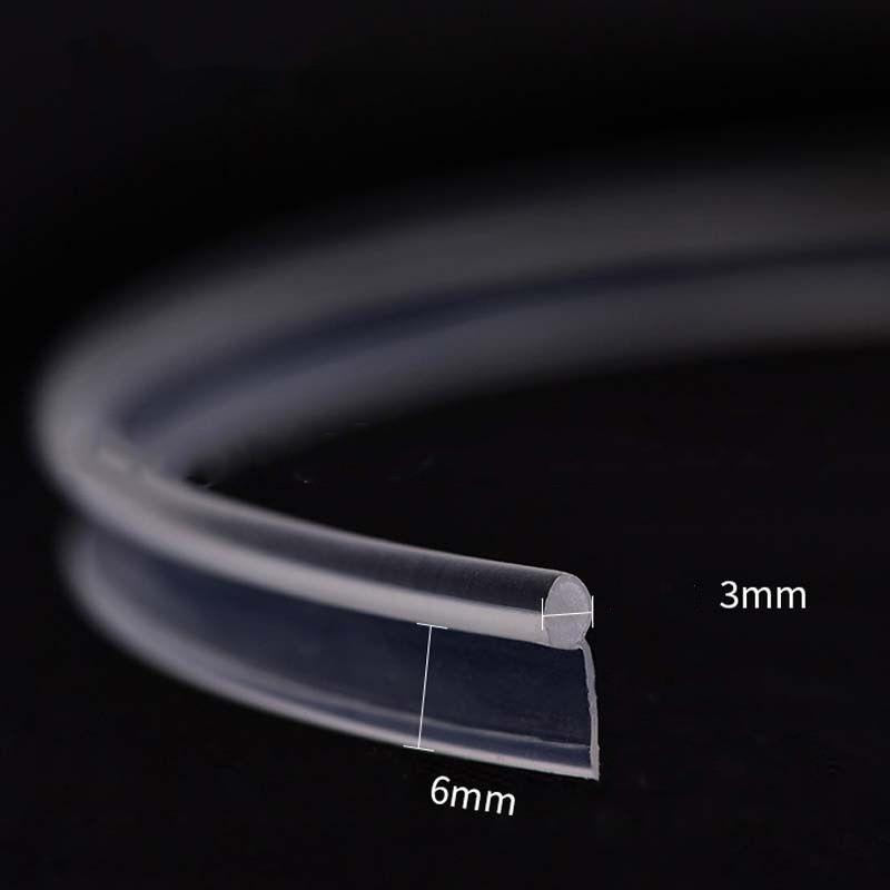 Dia.3mm T-type Invisible Skirt Side Glow Fiber Optic Cable DIY w/Skirt Fin Car Pickup light RGB lighting Decor Milk/Transparent
