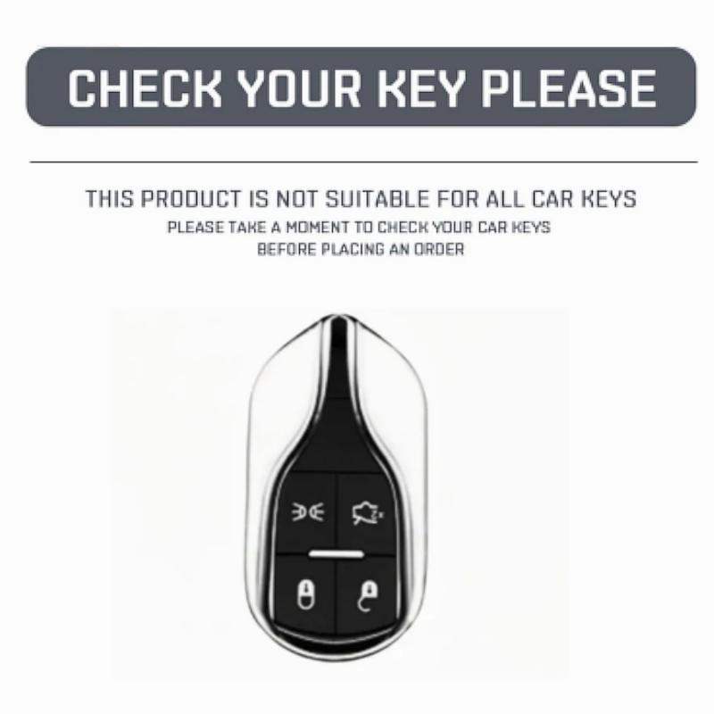 Auto Key Fob Cover Fit For Maserati Levante Ghibli Quattroporte Gt Granturismo Grancabrio Genuine Leather Case Housing Remote Protector Auto