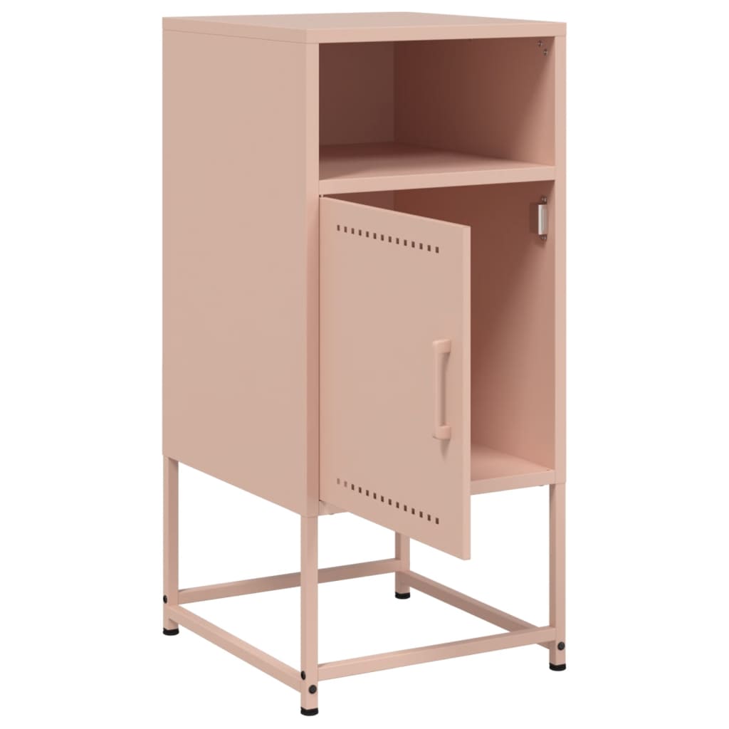 Nightstand Pink 36 x 39 x 78 cm Steel