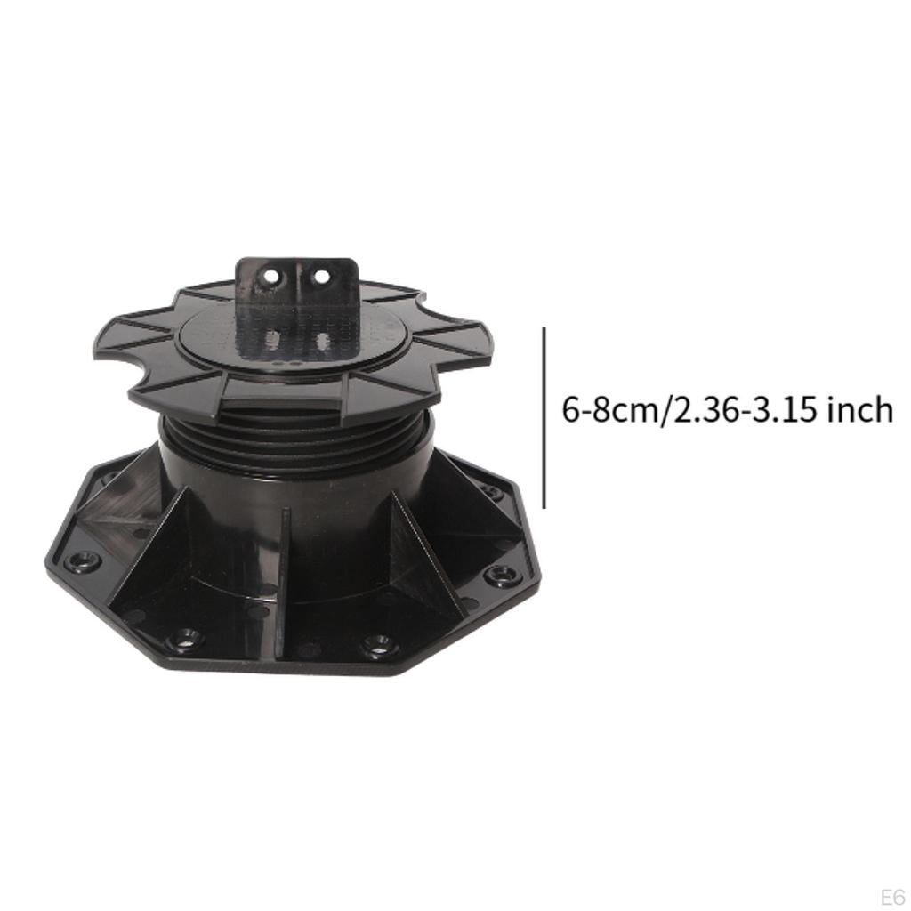 Adjustable Deck Support Foundation Base Floor Raising for Outdoor Keels