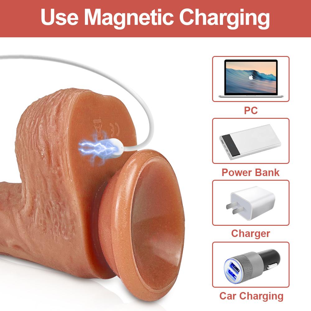 App-Fernbedienung, Teleskop-Rotation, vibrierende realistische Dildos für Frauen, Heizung, Silikon, Gspot, großer Penis, weibliche Masturbation