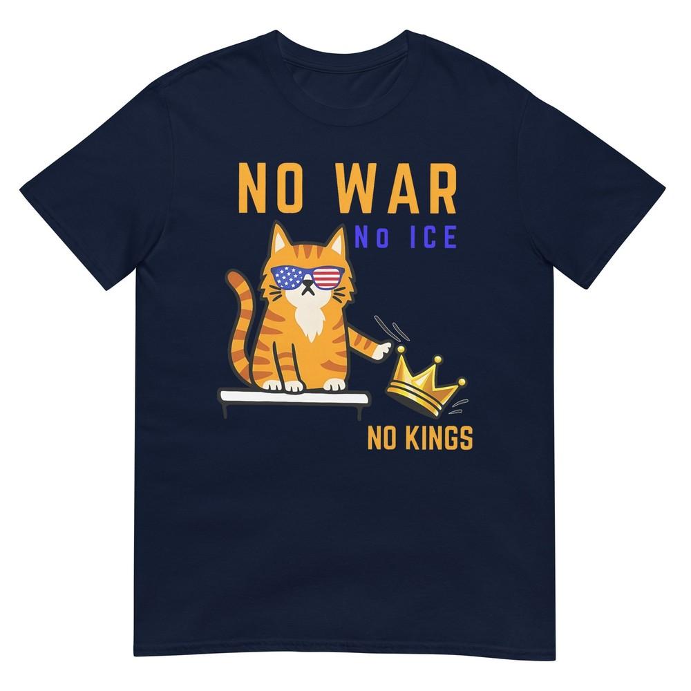 No Kings No Ice No Wars Cat Quote Tshirt S