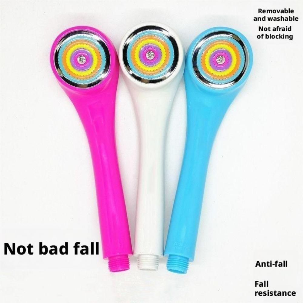 Anti-drop Nozzle Supercharged Shower Nozzle Bath Universal Shower Head Set Shower Head Anti-blocking Colorful Shower