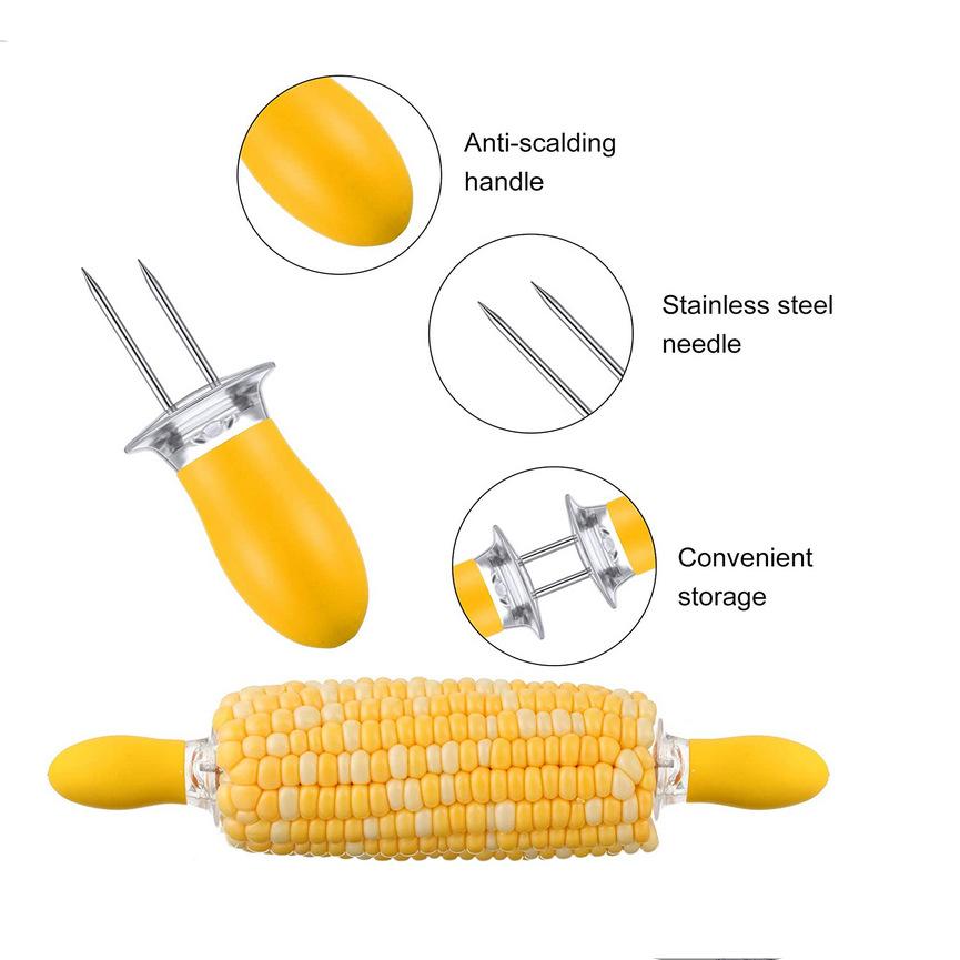 1PC Transparent Plastic Corn Tray, Corn Rack, Corn Storage Tray, Barbecue Tray Tool