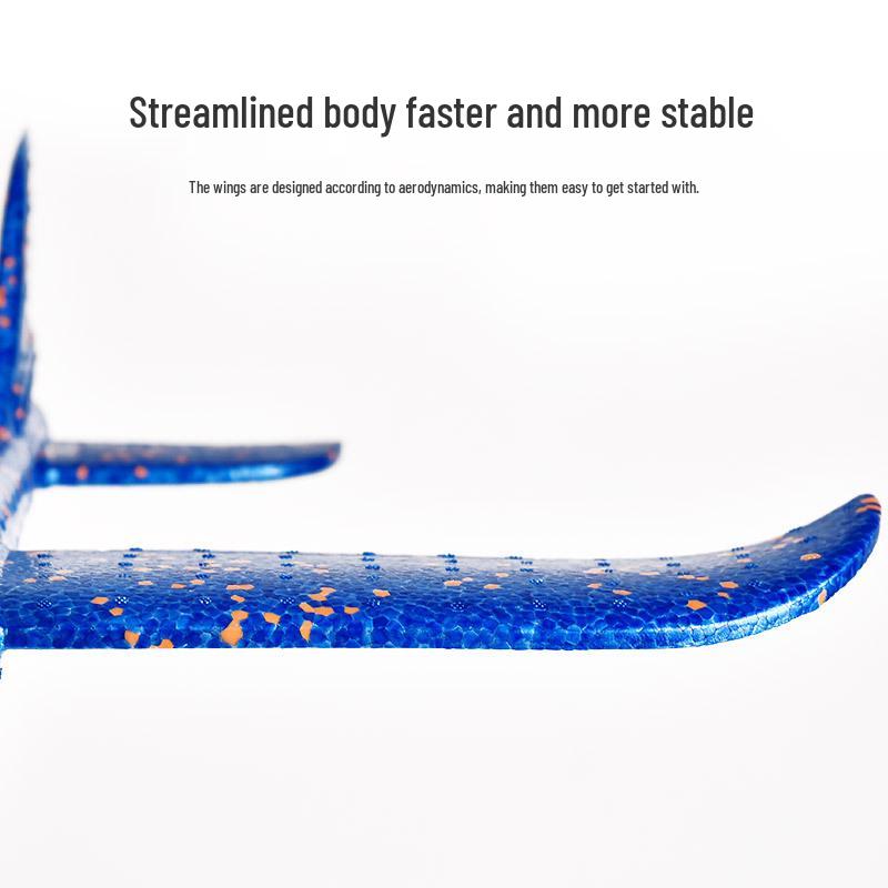 Hand-Thrown Foam Glider: Impact-Resistant Boomerang Airplane Toy for Kids
