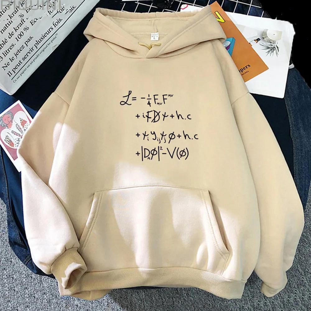 Physics Maths Quantum Equations Universe Lagrangian Clothes for Men Printed Sweatshirts Aesthetic Hoodies Unisex Winter Clothes