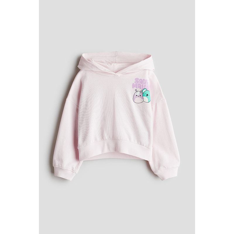 

HM Children s Clothing Girl Sweatshirt Autumn Soft Print Lightweight Plaid Hoodie 1251472 Pink 130/64