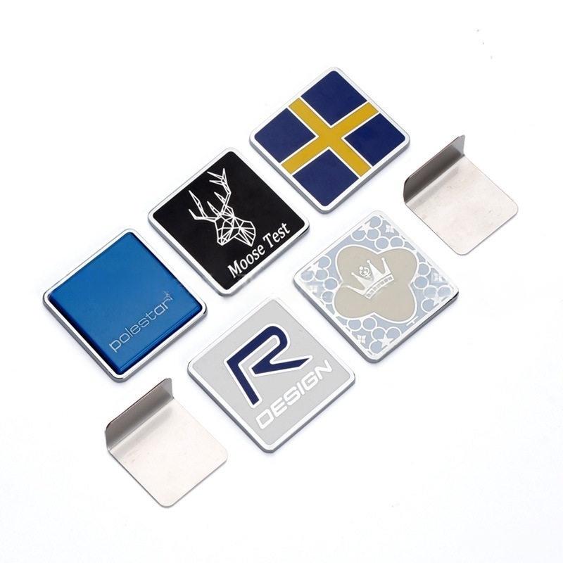 3D Metal Car Front Grille Badge Rear Trunk Logo Sticker Emblem Decal Decoration for XC40 XC60 XC90 V90 S90 S60 V60 V40 C70