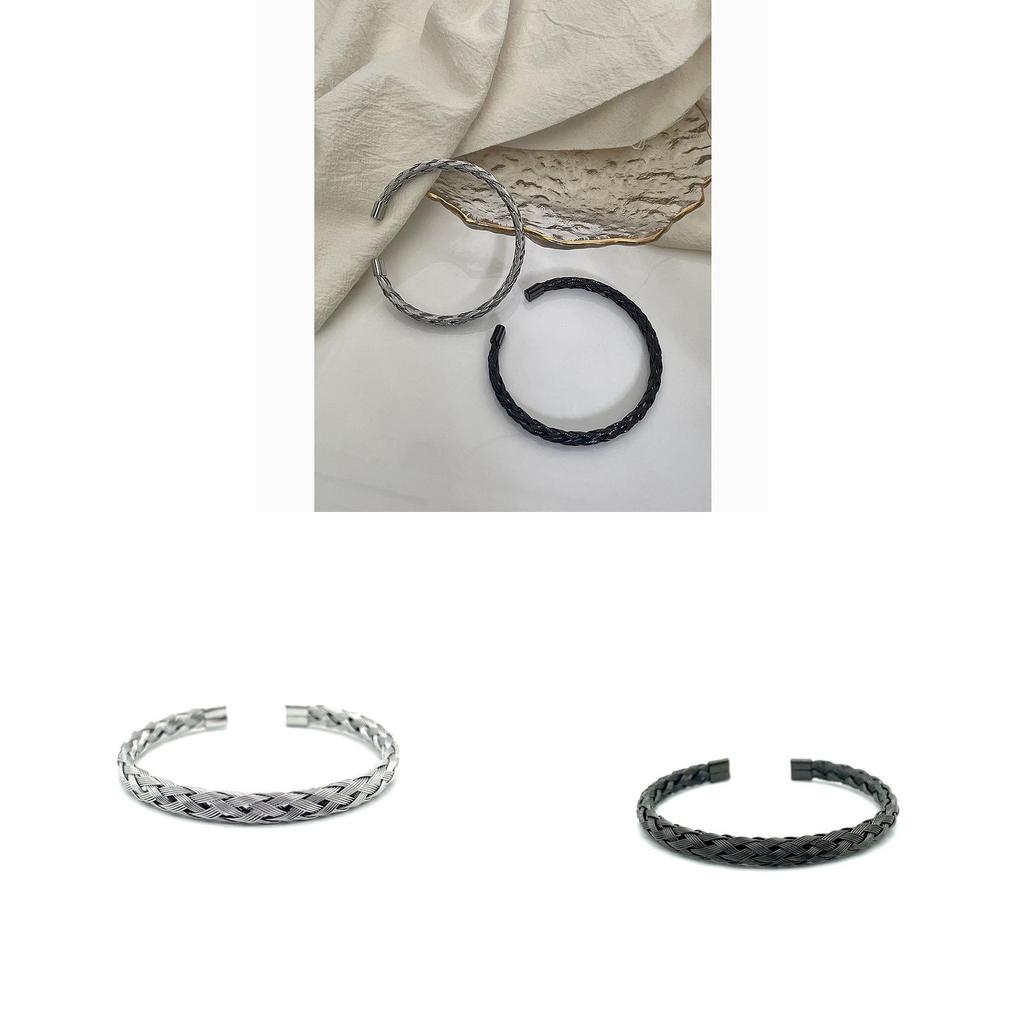 Titanium Steel Minimalist Cuff Bracelet For Unisex Fashion Accessories And Casual Wear