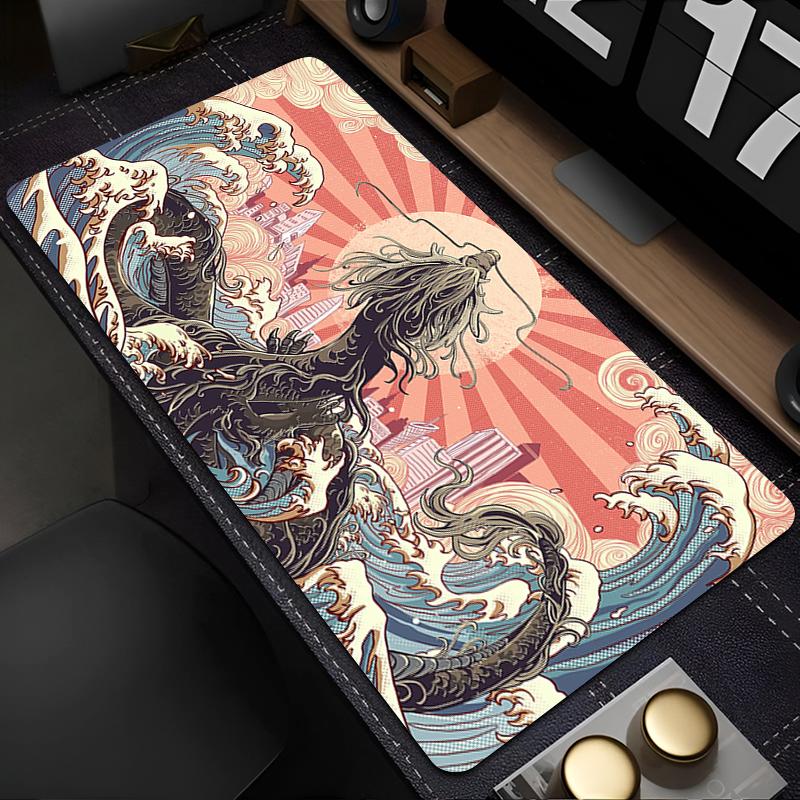 Mouse Pad Computer Office Game Table Mats Rubber Anti-slip Gaming Keyboard Pad Space Galaxy Cool Dragon Mousepads Long Desk Mats