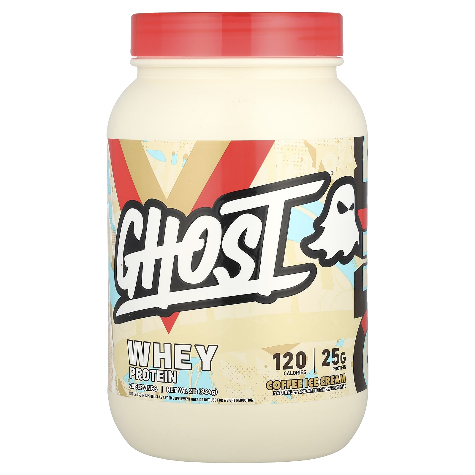 

Ghost, Whey Protein, Coffee Ice Cream, 2 lb (924 g)