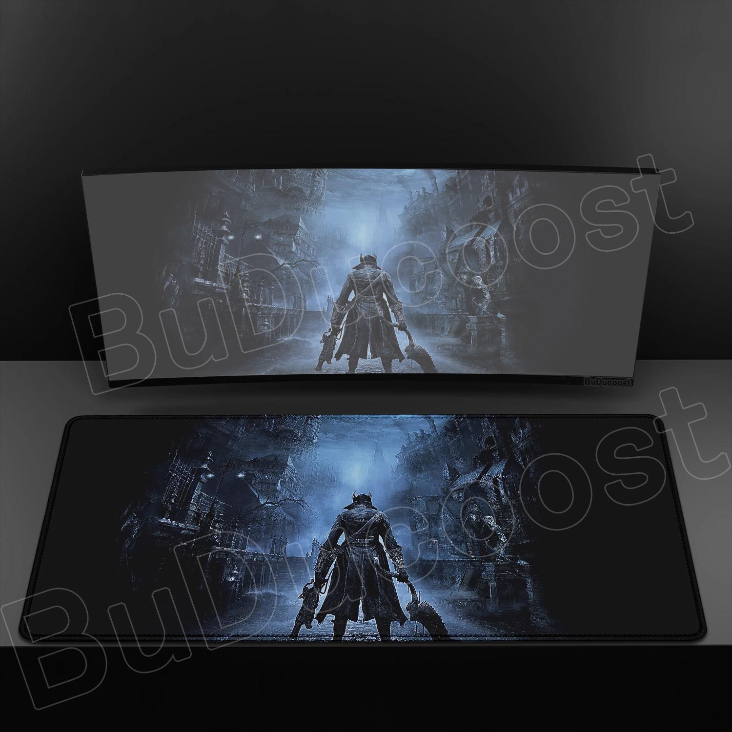 

HD Printing B-Bloodborne Large Size Pc Mousepad Game Decoration Computer Non-slip Rubber Mouse Pad 900x400 Table Desk Mat Carpet 600x300x2mm