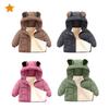 Boys' 2025 Cartoon Fleece-Lined Winter Jacket - Korean Style Thickened Cotton Down Coat for Kids