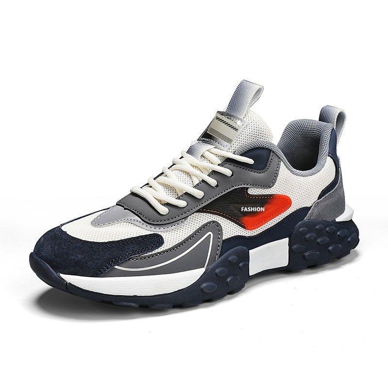 New Men's Shoes Mesh Fashion Low Top Shoes Fashionable Casual Sneakers Men's Comfortable Soft Sole Men's Running Shoes