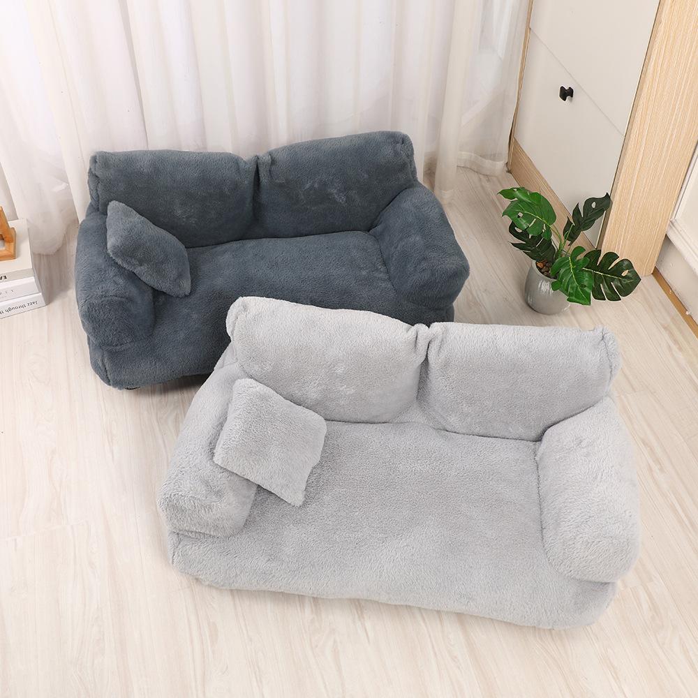 Luxury Cat Bed Super Soft Warm Pet Sofa for Small Dogs Cats Detachable Washable Non-slip Kitten Puppy Sleeping Bed