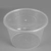 Disposable Round Plastic Takeout Containers with Lids, 480ml
