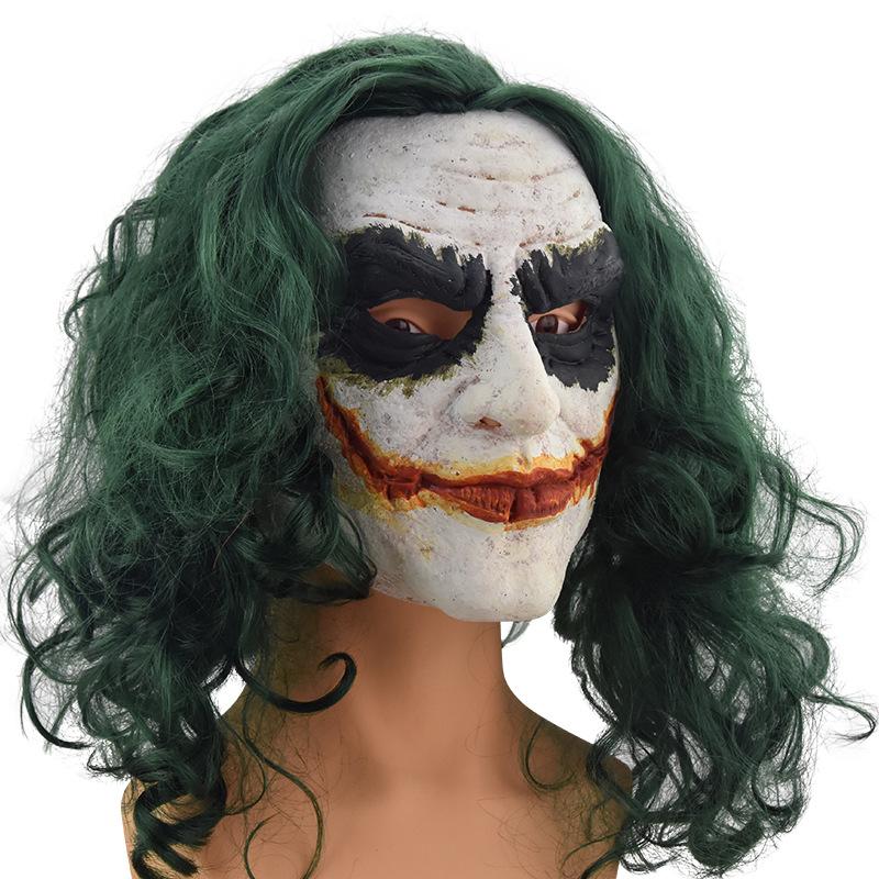 Halloween Horror Green-Haired Clown Mask LED Light-Up Soul-Return Clown Mask cosplay Clown latex mask CH-C034 Latex