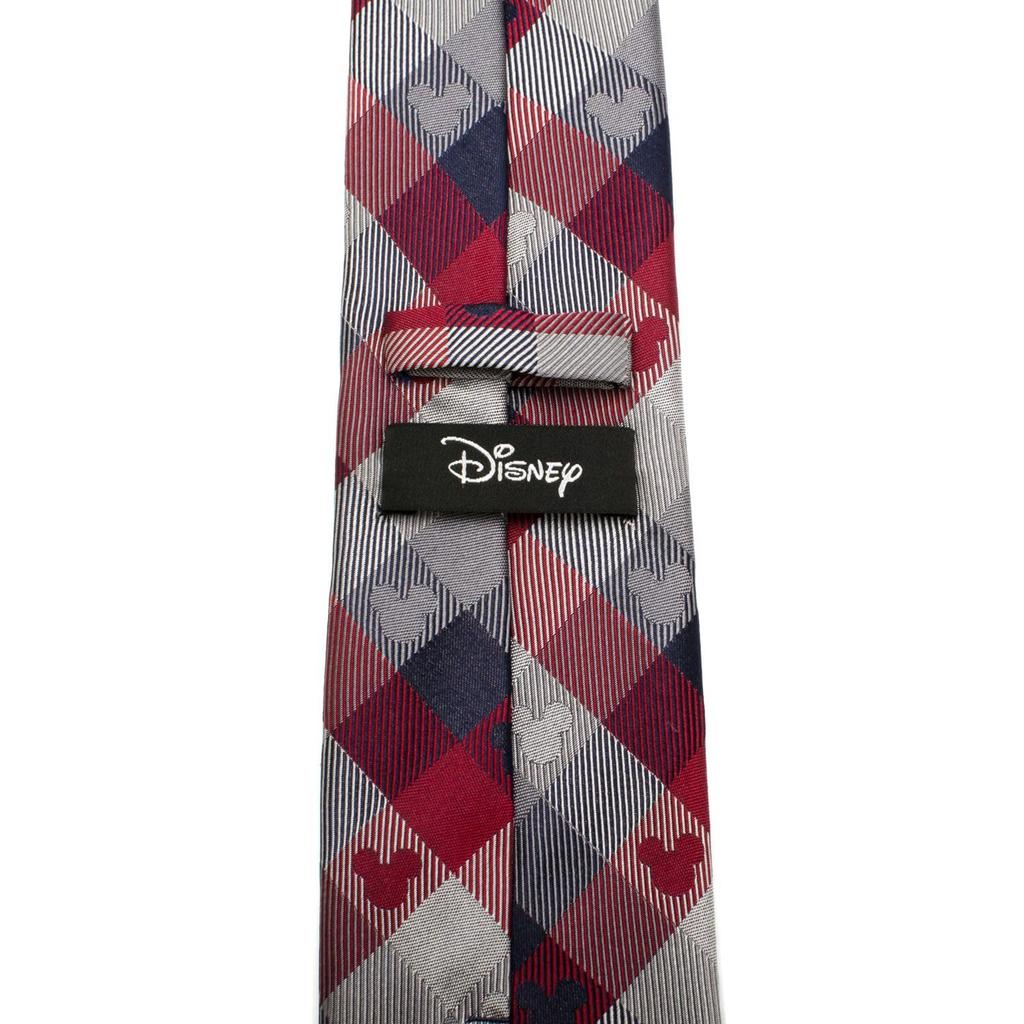 Cufflinks Mickey Mouse Red and Blue Plaid Tie (dn-mpld-rwb-tr)