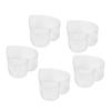 50Pcs DIY Plastic Candle Mold Transparent Heat Resistant Candle Making Container AccessoryHeart