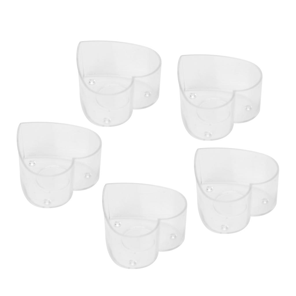 50Pcs DIY Plastic Candle Mold Transparent Heat Resistant Candle Making Container AccessoryHeart