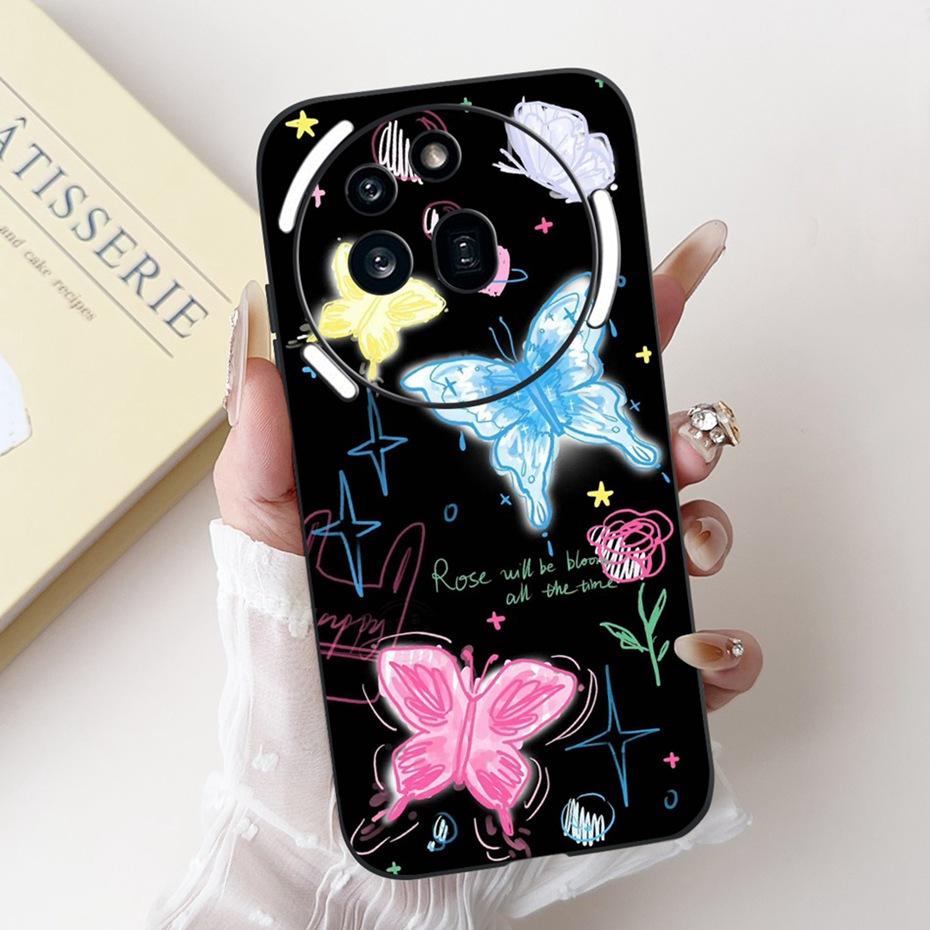 Fashion Design Phone Case For Nothing Phone (3a) Pro Phone3a Black Silicone Soft Cover For NothingPhone 3a 3 a Pro Cases Bumper