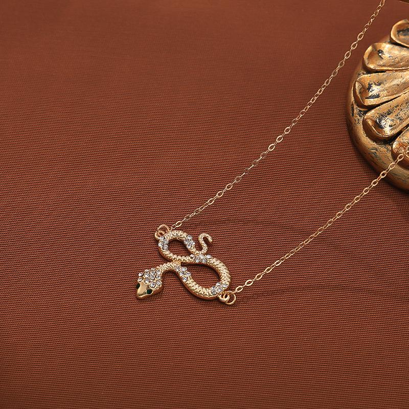Fashion Accessories Zodiac Snake Necklace Simple Versatile Premium Women's Collarbone Chain Women