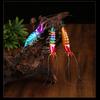 Shrimp 105Mm 12G Squid Jig Luminous Horizontal Slow Sinking Lure Webfoot Wood Shrimp Octopus Bait Squid Cuttlefish Fishing