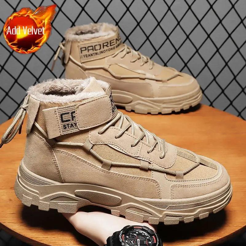 

Мужская обувь, нескользящие кожаные ботинки для мужчин, на шнуровке, водонепроницаемые, оригинальные предложения, удобные, низкая цена, ретро, в продаже, дизайнерские, новые 44