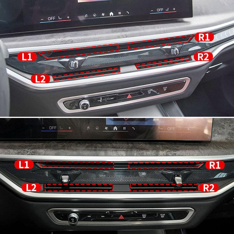 För BMW G05 G06 G07 LCI Bil Främre Luftutblås Gitter Klämma Dekorationsdelar AC-Utlopp Reparationskit För BMW X5 X6 X7 -2025 64225A23596