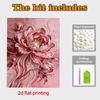 DIY Flower Pearl Art Painting for Home Wall Decor Pearl Gem Paintings Picture Arts Craft  for Adults/Beginners Gift Idea Home Decor Without Frame
