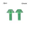 2Pcs Aluminum Alloy Bike Bicycle Water Bottle Holder Cage Screw Bolts M5x12mm Stainless Steel Screw Durable Bike Accessory