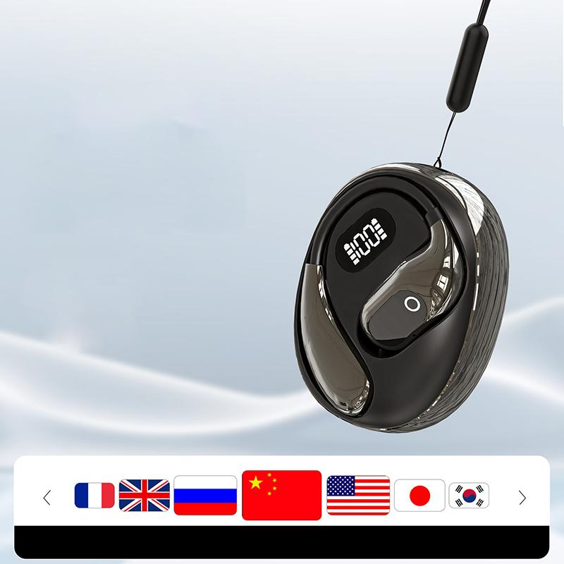 Ai Language Translation Tws Wireless Ear Hanging Earphone Headphone Headset For Iphone For Samsung Huawei Long Battery Life