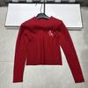 2026 Winter Solid Color Round Neck Knit Pullover Long Sleeve Casual Top