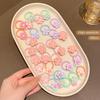 30 cute little girls with flower bands and children's hair rings suitable for daily use as hair accessories