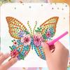 6Pcs Flower Parrot Fridge Stickers Diamond Painting Refrigerator Magnet Diamond Painting Fridge Magnet for Adults Kids Beginners