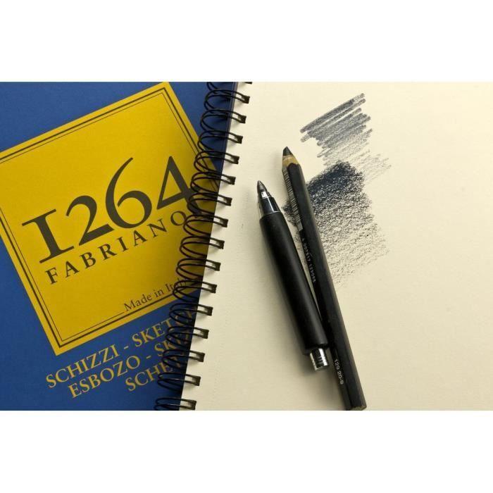 Papier esquisse - FABRIANO - Bloc A3 90gsm - 120 feuilles - Spiral haut - 29,7x42 cm