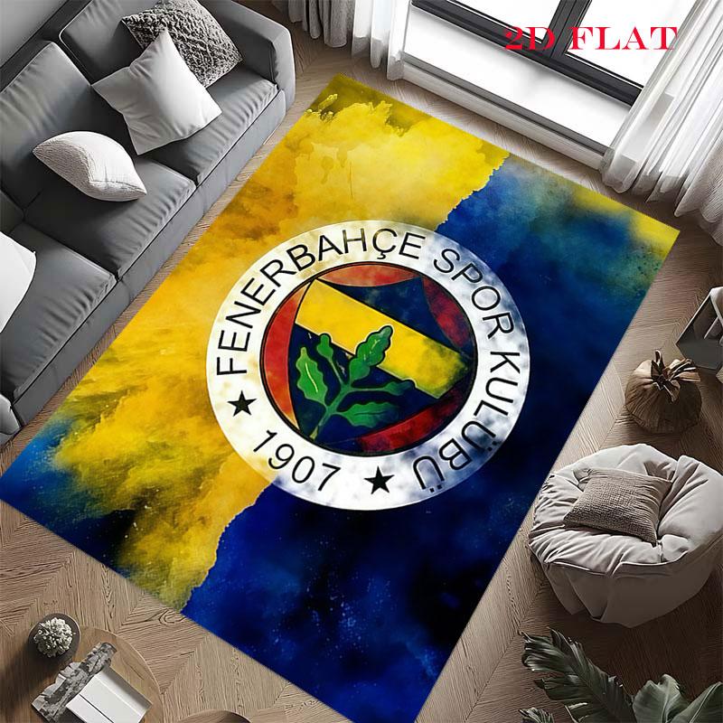 Tappeto Tappeto Orgoglio Fenerbahce per Soggiorno Camera da Letto Casa Decorazione Divano, Tappetino Antiscivolo per Giochi Bambini